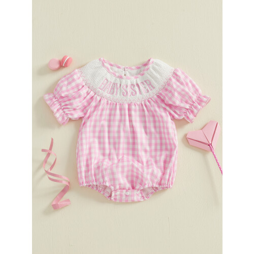 (3-6 Months, Pink) Καλοκαιρινή φόρμα κοντό μωρά κορίτσια 2