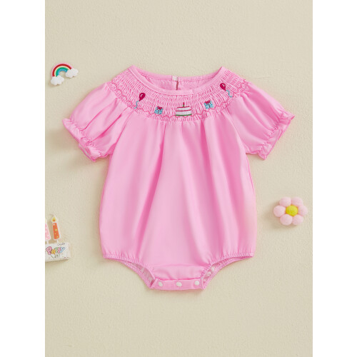 (18-24 Months, Pink) Ολόσωμο κορμάκι με γενέθλια κοριτσιών 2
