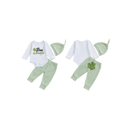 (12-18 Months, Green) Conjunto de bebê (3 peças). 1