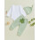 (3-6 Months, Green) Conjunto de bebê (3 peças). 5