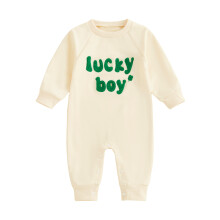 (0-3 Months, Apricot) Tutina per neonato, maniche lunghe, girocollo, lettere ricamate, abbigliamento casual autunnale per neonati.