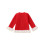 (18-24 Months, Red) Mädchenpullover, langärmelig, Rundhalsausschnitt, Schleifen-Patchwork, warmer Winterpullover 2
