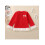 (3-4 Years, Red) Mädchenpullover, langärmelig, Rundhalsausschnitt, Schleifen-Patchwork, warmer Winterpullover 4