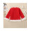 (18-24 Months, Red) Mädchenpullover, langärmelig, Rundhalsausschnitt, Schleifen-Patchwork, warmer Winterpullover 4