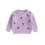 (3-4 Years, Light Pink Purple) Κορίτσια Πασχαλινό Πουλόβερ Μακρυμάνικο με Κέντημα Καρότου 1
