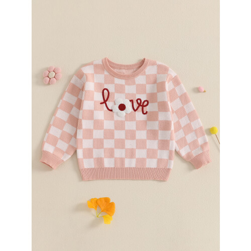 (5-6 Years, Pink) Παιδικό Κορίτσι Καρό Χειμωνιάτικα Ρούχα 2