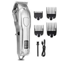 Professional Hair Clipper for Men with LED Display, Low Noise, USB Fast Charging, Cordless Use