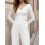 (L, White) Top da donna stile streetwear. 6