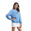 (S, Blue) Damen-Herbstpullover, locker geschnitten, lässiges Sweatshirt 1