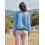 (S, Blue) Damen-Herbstpullover, locker geschnitten, lässiges Sweatshirt 7