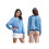 (L, Blue) Damen-Herbstpullover, locker geschnitten, lässiges Sweatshirt 2