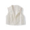 (XXL, White) Γυναικείο Αμάνικο Γιλέκο με Φούντες, Μονόχρωμο, Άνετο Δρόμο 1