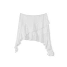 (L, White) Minissaia feminina em para primavera/verão.