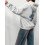 (XL, Light Grey) Γυναικείο Φούτερ με Γραμμή Streetwear 4
