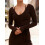 (L, Dark Brown) Γυναικεία μπλουζάκια με άνοιξη-φθινόπωρο Streetwear. 6