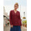 (XL, Red) Γυναικείο Πουλόβερ Φθινοπώρου & Κουμπιά 3
