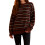 (M, Dark Brown) Γυναικεία vintage πλεκτά στρογγυλή λαιμόκοψη. 1