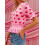 (XL, Pink) Γυναικεία ζακέτα Αγίου V λαιμόκοψη. 5