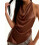 (S, Brown) Γυναικείο καλοκαιρινό τοπ, για εξόρμηση. 4