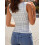 (XL, Light Blue) Γυναικείο καρό φανελάκι για εξορμήσεις 7
