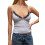 (S, White) Canotta donna, top per feste. 1