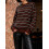 (S, Dark Brown) Γυναικεία vintage πλεκτά στρογγυλή λαιμόκοψη. 6