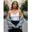 (M, Dark Grey) Damen-Herbstpullover mit Reißverschluss, langärmelig, Rundhalsausschnitt, einfarbig, Basic-Strickoberteil 5