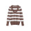(L, Light Brown) Γυναικεία Ριγέ Πουλόβερ και Μακρυμάνικα 1