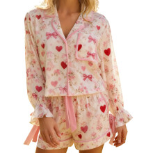 (XL, Pink Mom) Ensembles pyjamas assortis vêtements d'intérieur.