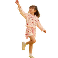 (6 Years, Pink Kids) Ensembles pyjamas assortis vêtements d'intérieur.