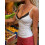 (S, White) Canotta donna, top per feste. 4