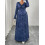 (XL, Blue) Ensemble automne grande taille élastique. 4