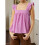 (M, Fuchsia) Gingham Tank Tops καλοκαιρινά ρούχα. 6