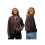 (L, Dark Brown) Γυναικείο Φθινοπωρινό Πουλόβερ Λαιμόκοψη, Μονόχρωμο 2
