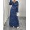 (XL, Blue) Ensemble automne grande taille élastique. 6