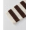 (S, Dark Brown) Γυναικεία τοπ με μακριά μανίκια, V ντεκολτέ, ριγέ και παπιγιόν 5