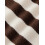 (S, Dark Brown) Γυναικεία τοπ με μακριά μανίκια, V ντεκολτέ, ριγέ και παπιγιόν 6