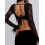 (XL, Black) Μπλούζες με μακριά πάρτι, κλαμπ 5