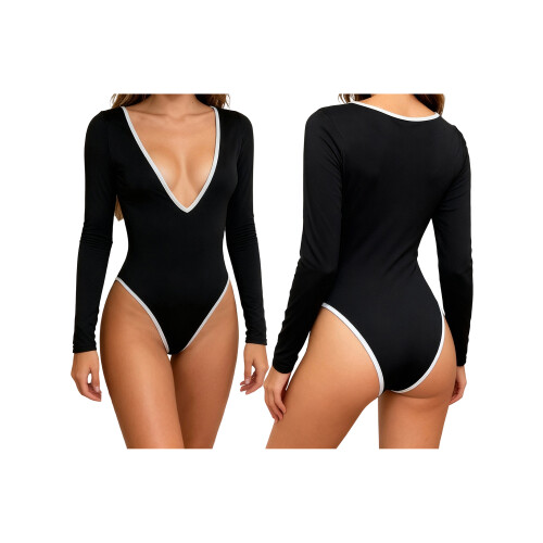 (L, Black) Γυναικείο Φθινοπωρινό Στενό Κοντό Φόρεμα 1