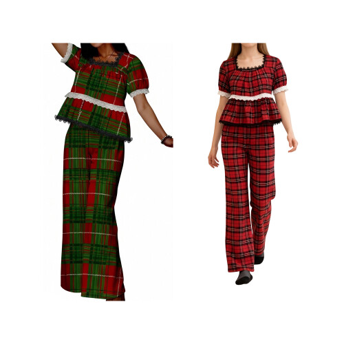 (XL, Green) Γυναικείο σετ 2 με λάστιχο 2