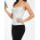 (L, White) Γυναικείο τοπ halter χωρίς πλάτη. 3