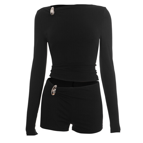 (L, Black) Set de 2 pentru petrecere.