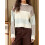 (M, Dark Brown) Γυναικείο Φθινοπωρινό Χειμερινό Χρώμα Αντίθεσης 4