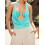 (L, Blue) Top estivo donna e spiaggia. 5