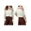 (S, Dark Brown) Γυναικείο Φθινοπωρινό Χειμερινό Χρώμα Αντίθεσης 2