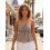 (L, Light Brown) Γυναικεία αμάνικα μπλουζάκια Peplum με τιράντες και στρας 5