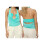 (L, Blue) Top estivo donna e spiaggia. 2