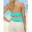 (L, Blue) Top estivo donna e spiaggia. 8