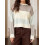 (S, Dark Brown) Γυναικείο Φθινοπωρινό Χειμερινό Χρώμα Αντίθεσης 5