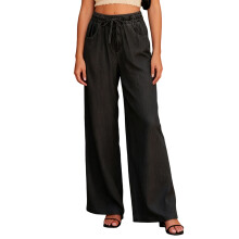 (S, Black) Pantalon en faux les saisons.